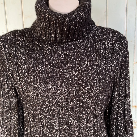 Banana Republic Heritage M Black Speckled Sweater Dress - Picture 4 of 9